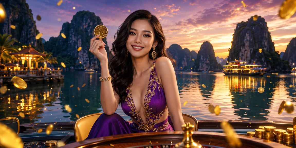 Khung cảnh xổ số và cá cược tại Hạ Long Bay